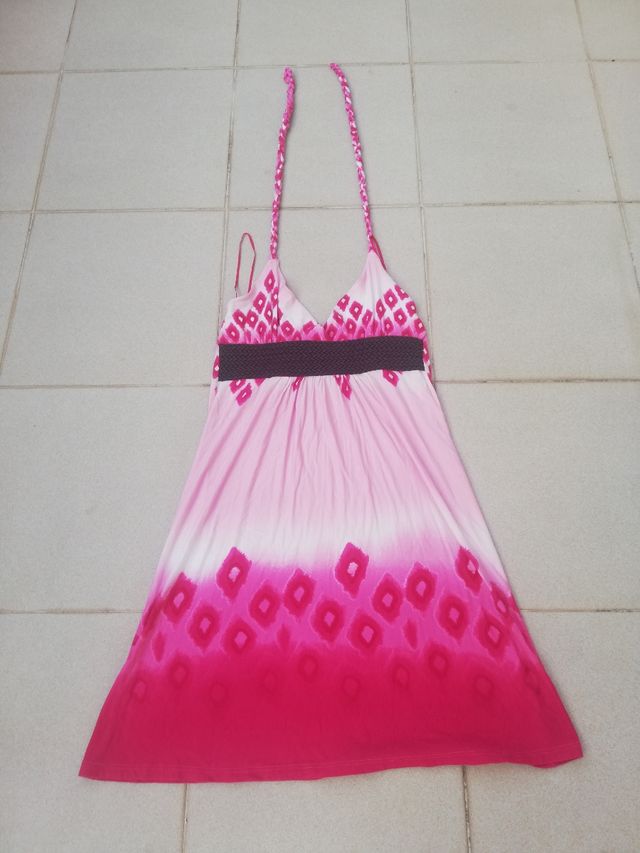 Vestido rosa Tye-Dye seminuevo