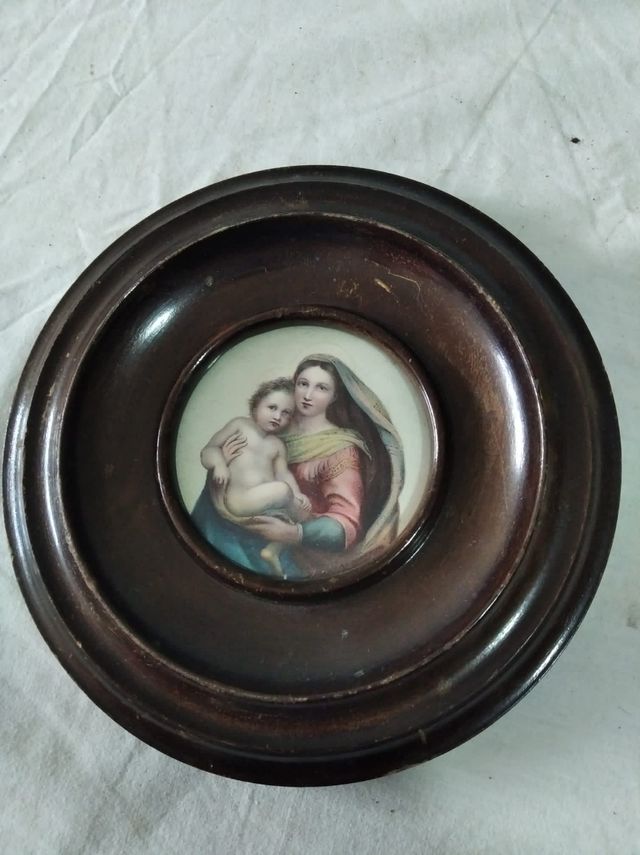 VECCHIA IMMAGINE DELLA VERGINE E DEL BAMBINO GESÙ