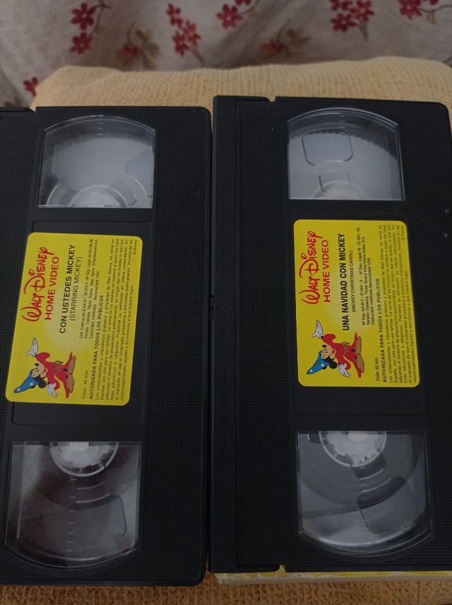 Lote películas VHS Mickey 70 aniversario