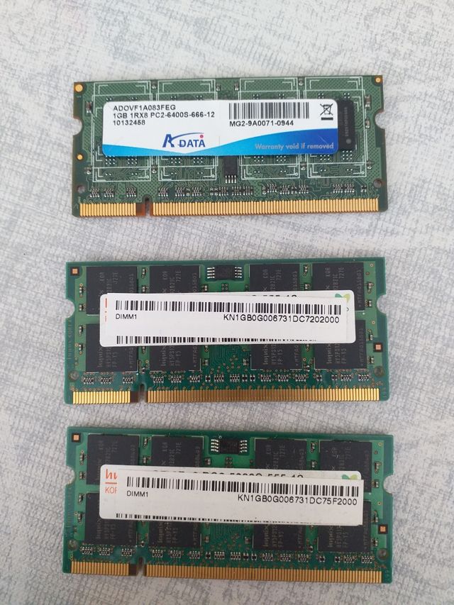 memoria RAM 1 GB