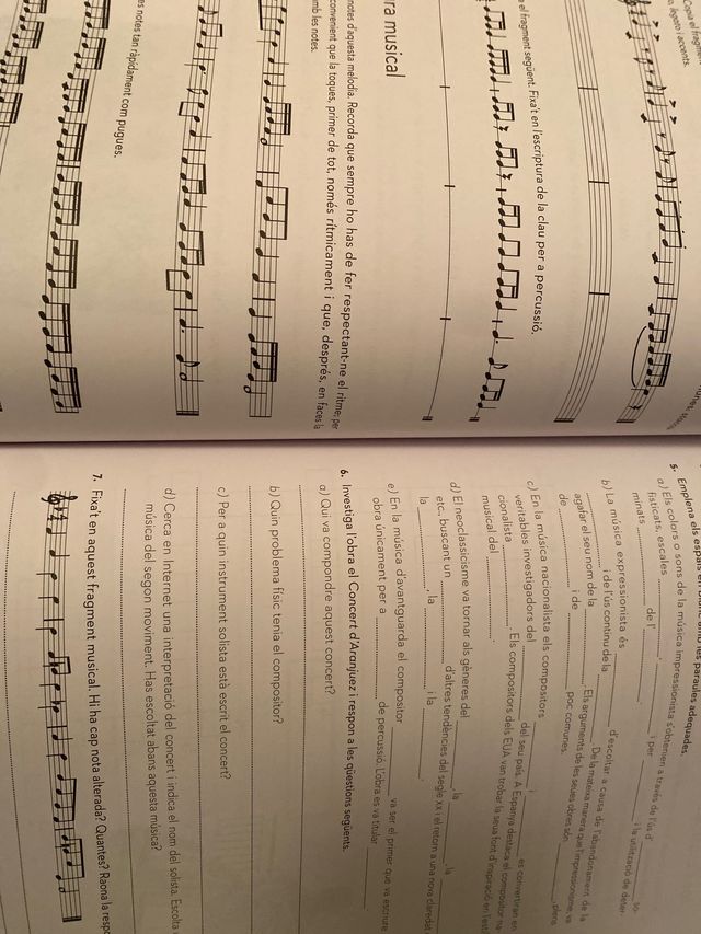 Llibre de música clau c