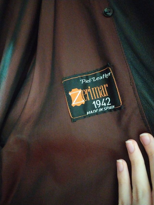 Chaqueta cuero natural ovino