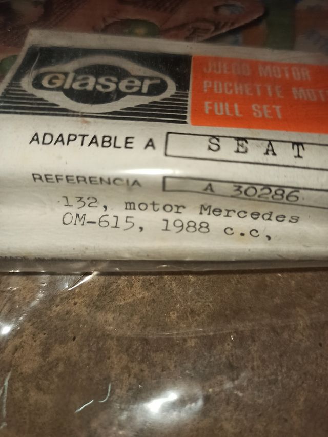 Sest 132-Kit juntas motor Mercedes OM-615 + regu