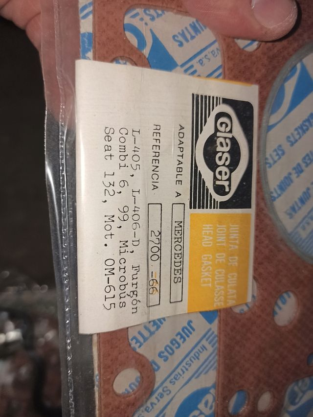 Sest 132-Kit juntas motor Mercedes OM-615 + regu