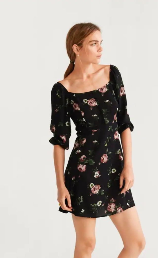 Vestido estampado Mango