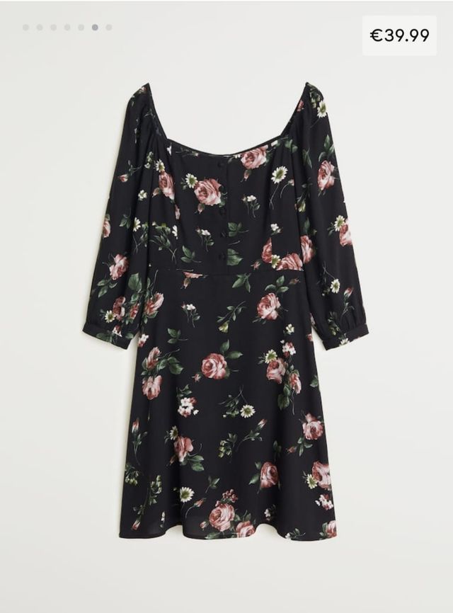 Vestido estampado Mango