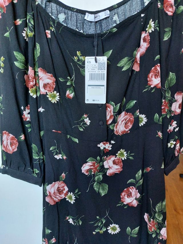 Vestido estampado Mango