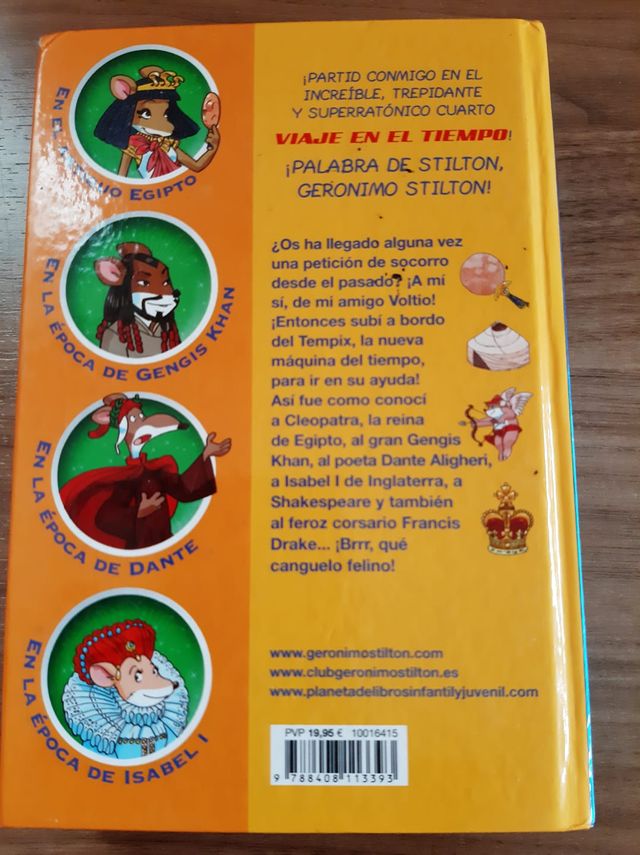 Viaje en el tiempo 4. Gerónimo Stilton.