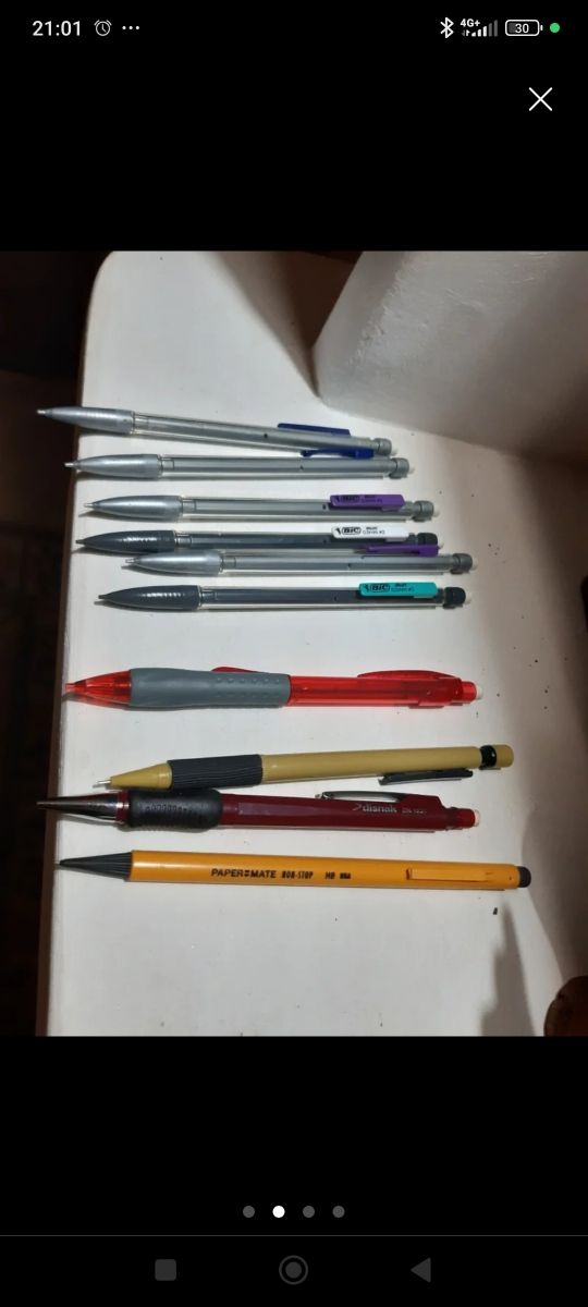 Portaminas variados y cajitas recambio minas.