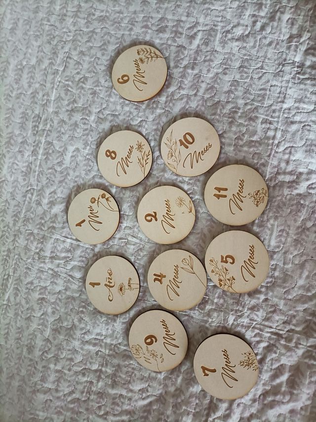 tablas maderas meses bebes