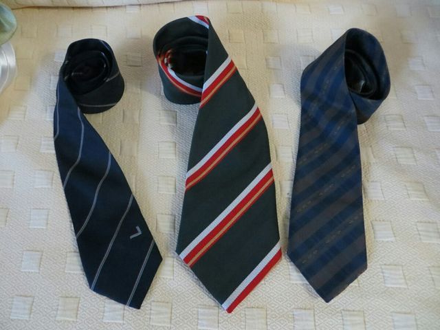 3 Corbatas Vintage de Rayas