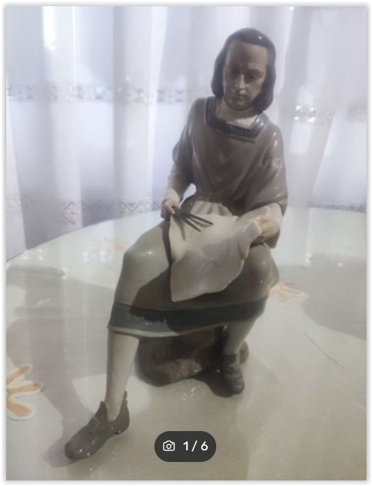 Figura cerámica Colón coleccionista LLadró