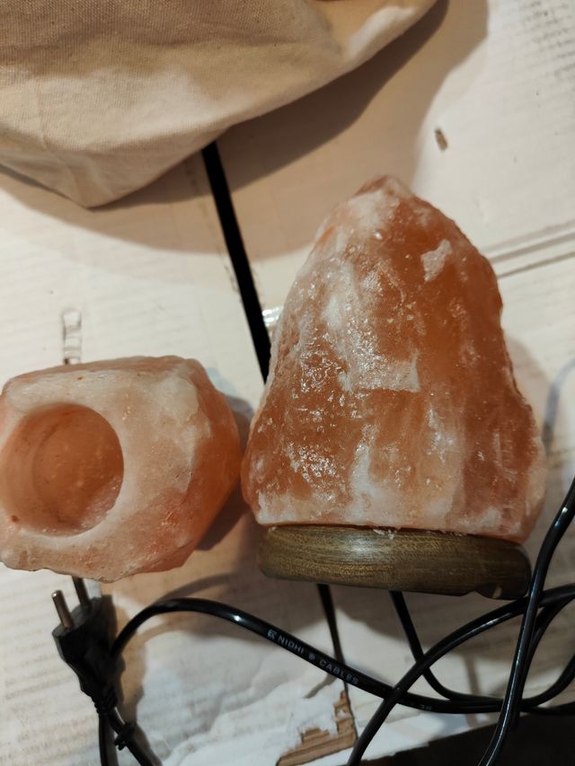 Lámparas de sal del Himalaya