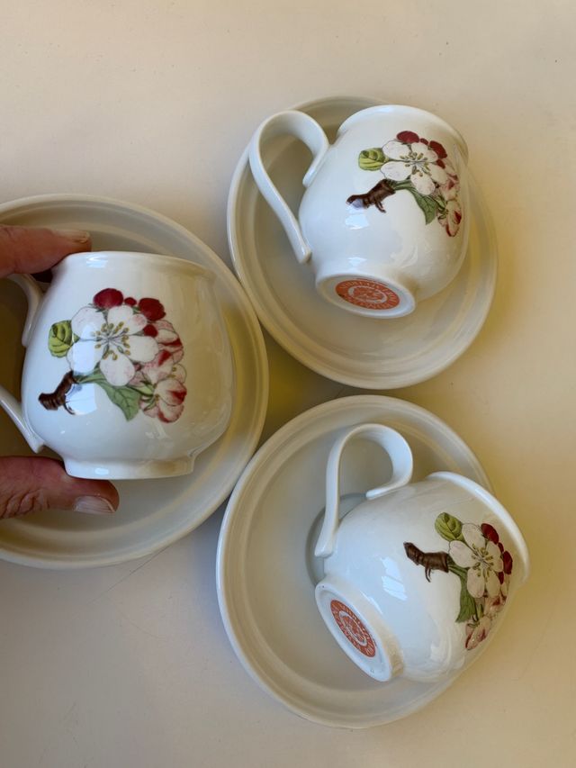 Set di tre tazze Pomona Portmeirion.