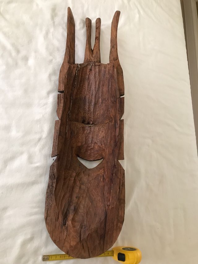 Máscara africana Wolof madera abebai