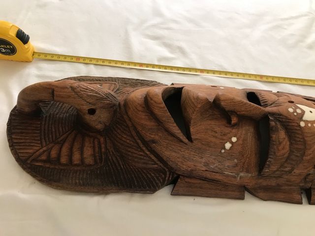 Máscara africana Wolof madera abebai