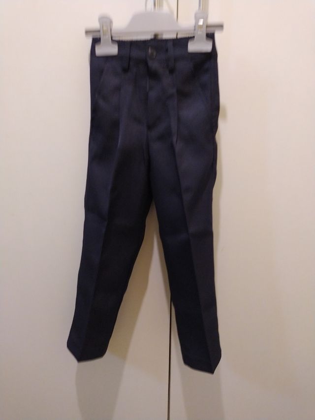 2 pantalones uniforme azul marino 3-4 años