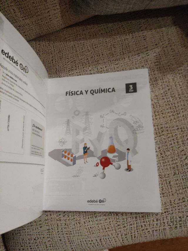 Libro de física y química 3 ESO Edebé Nuevo