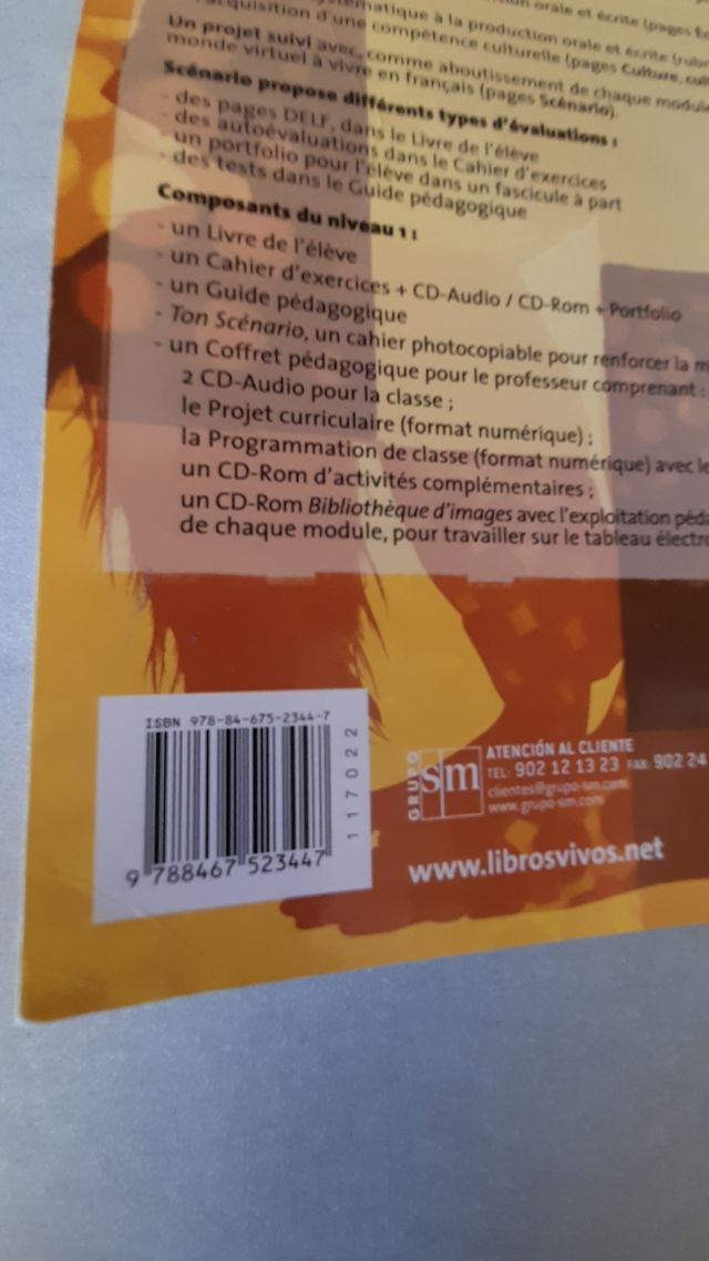 Scenario 1, Livre de l'élève 9788467523447