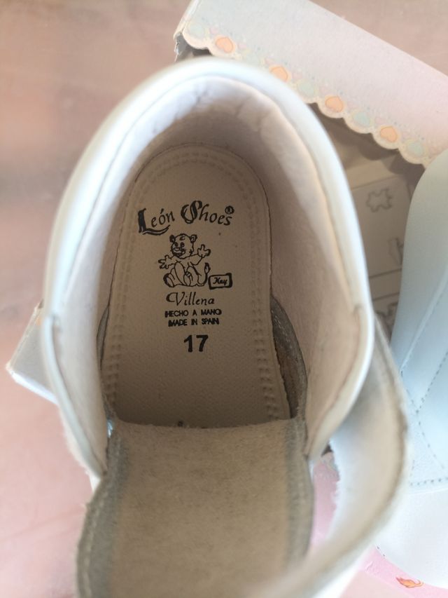 zapatitos de bebe talla 17