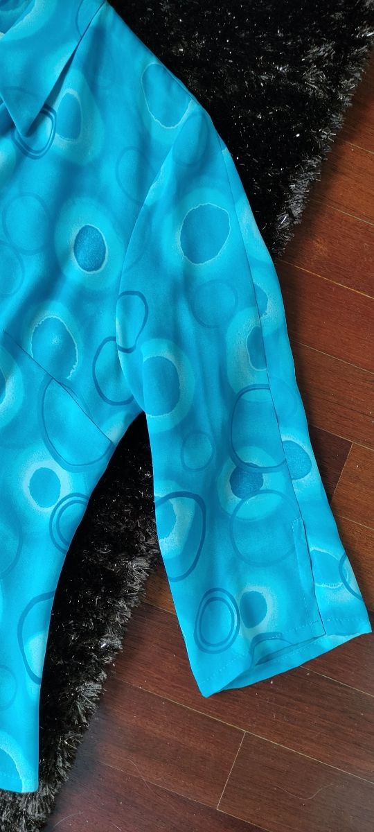 Camisa vintage. Blusa. Camisola.Camisa azulcamiset