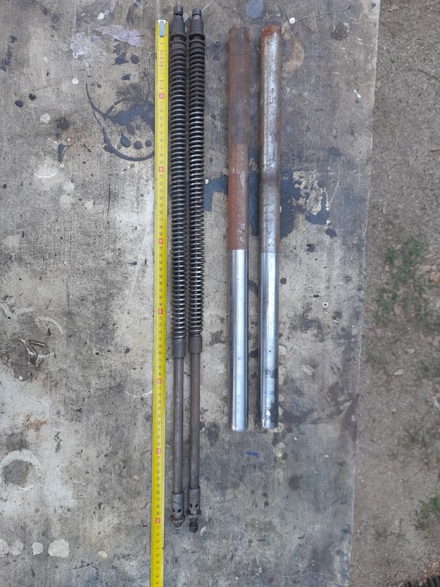 barras dirección + amortiguador bultaco