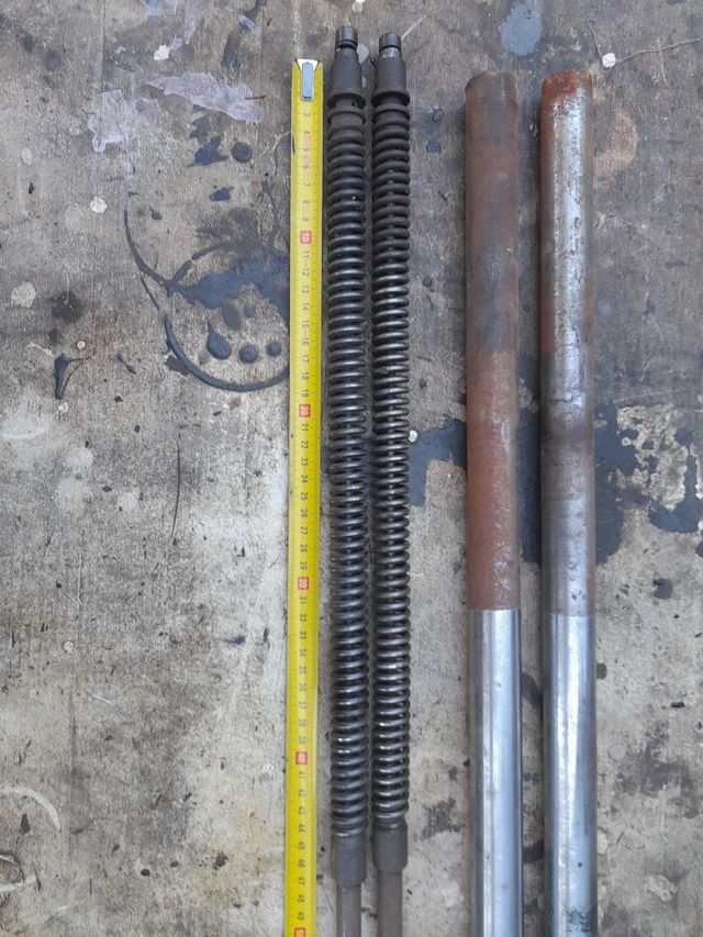 barras dirección + amortiguador bultaco