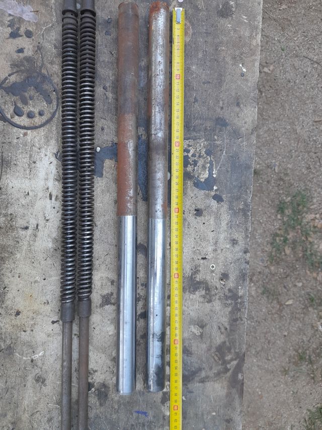 barras dirección + amortiguador bultaco