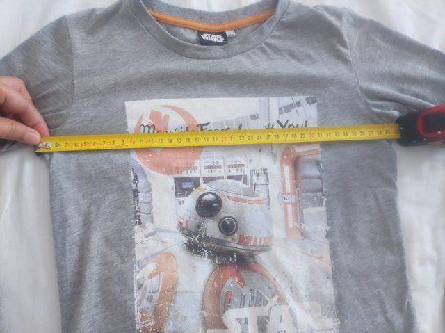 Camiseta manga larga Star wars. Talla 11-12