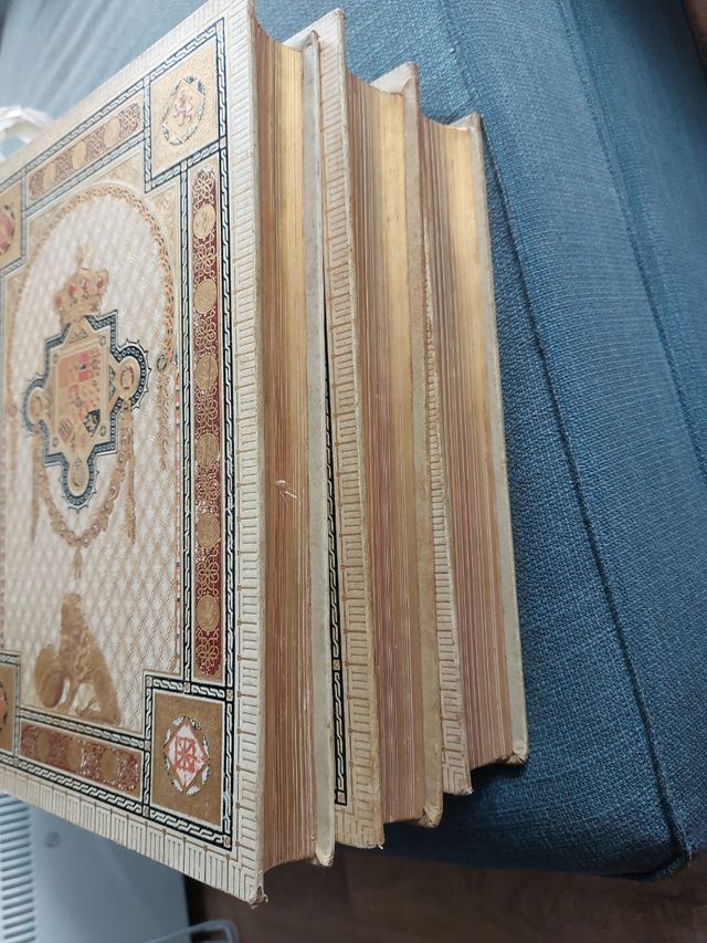 1879 historia de  España 6 tomos grabados color