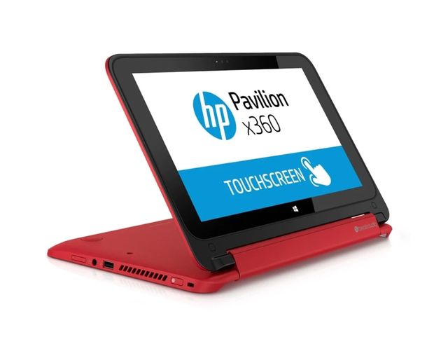 ordenador portatil hp pavilion x360 rojo