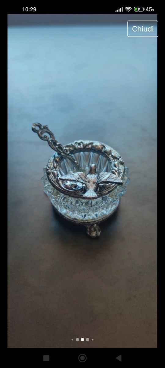 Saliera in cristallo "Vintage"