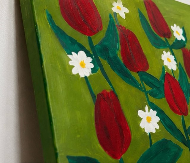 Cuadro / Lienzo tulipanes 55 x 38 NUEVO