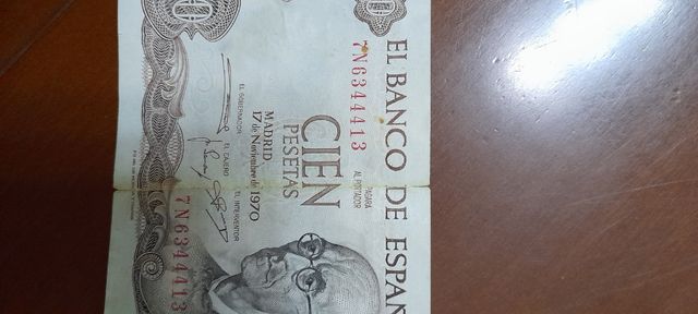Billete de 100 pesetas