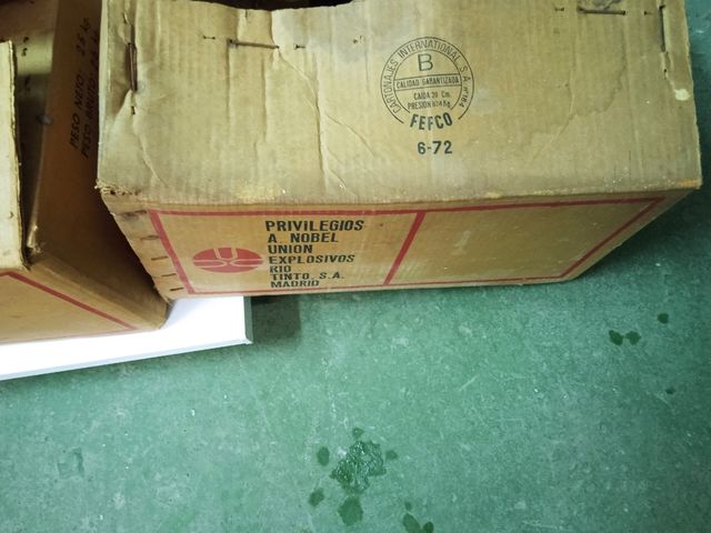 cajas vacias VINTAGE RIOTINTOaño72