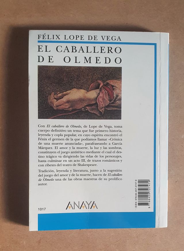 "EL CABALLERO DE OLMEDO" ANAYA y/o CATEDRA