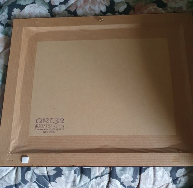 Moldura de wenge com foto da Plà de la Calma Montseny