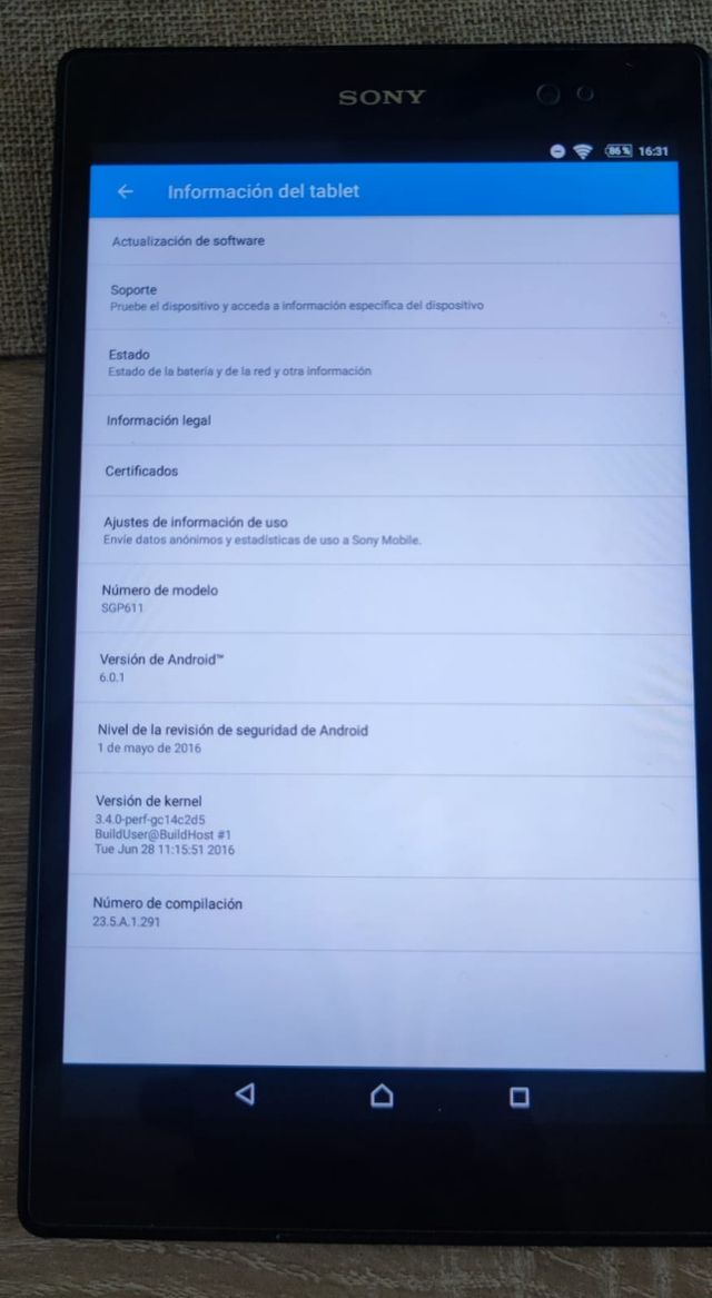 Tablet Sony Xperia Z3 compact