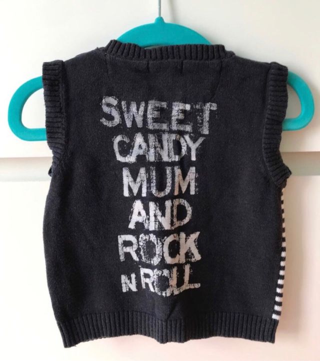 Jersey y chaleco Grain de Blé para niño de 6 meses