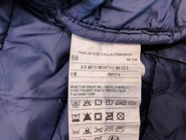 Chaqueta Benetton 68cm
