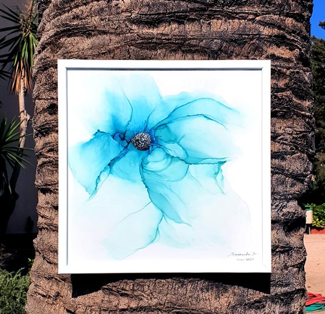 Cuadro original con tinta de alcohol