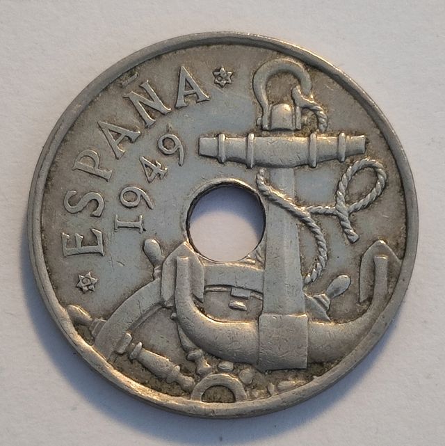 F10 Moneda 50 centimos 1949 estrella 62 MBC+