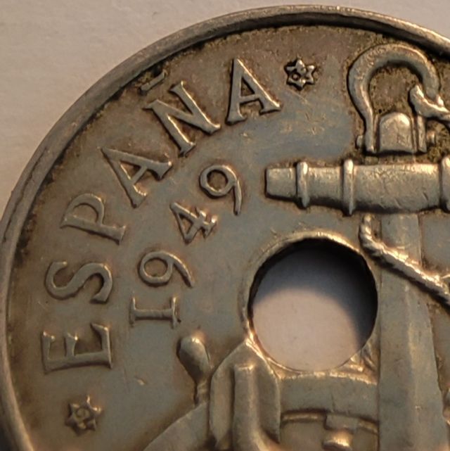 F10 Moneda 50 centimos 1949 estrella 62 MBC+