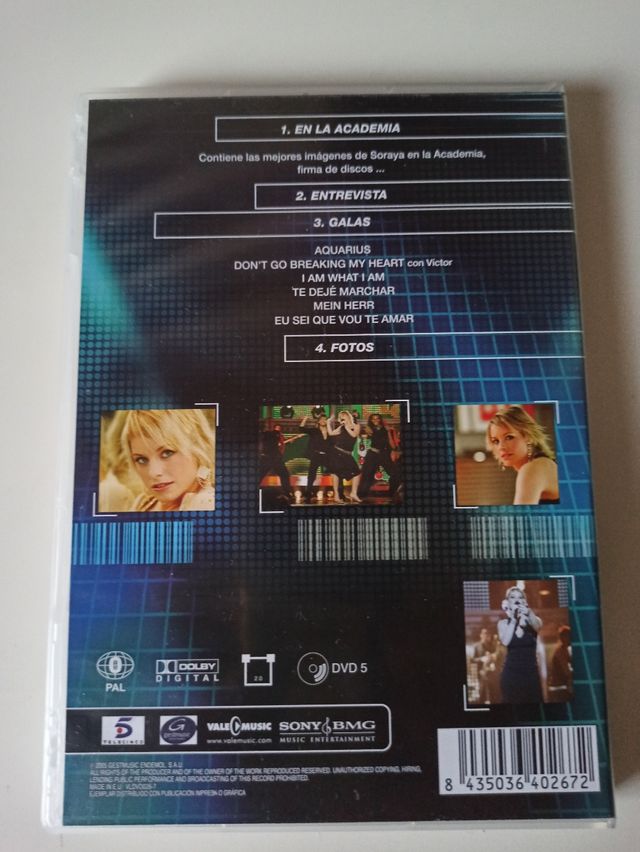 DVD Operación Triunfo Soraya