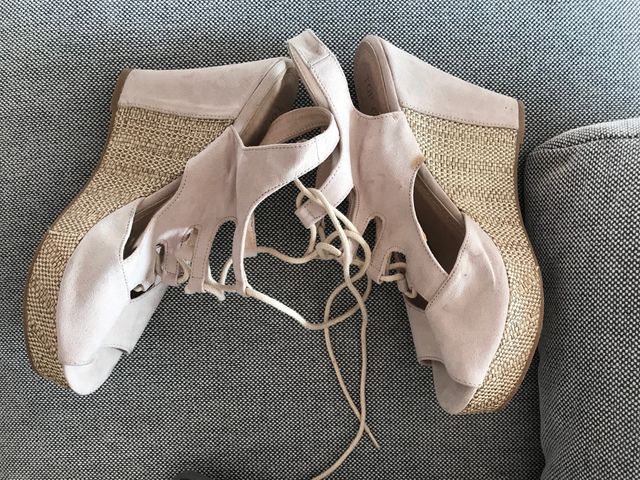 Sandalias de cuña T.40 