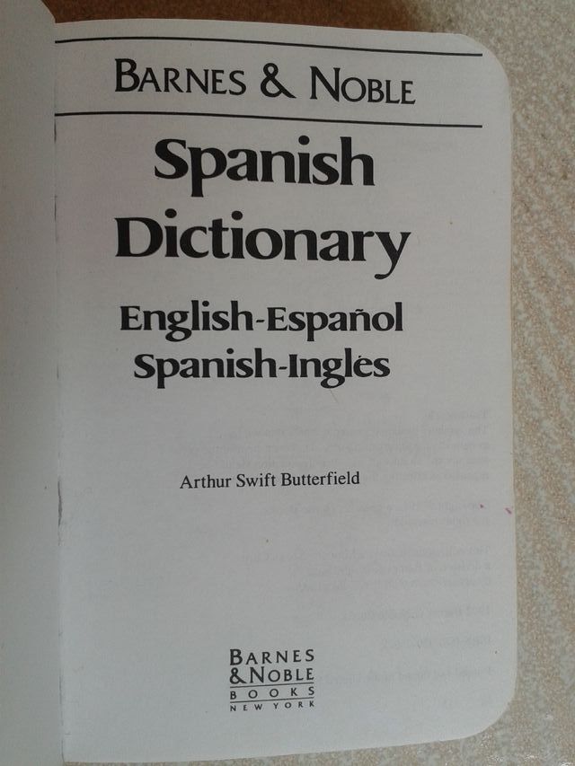 Mini diccionario Español Inglés