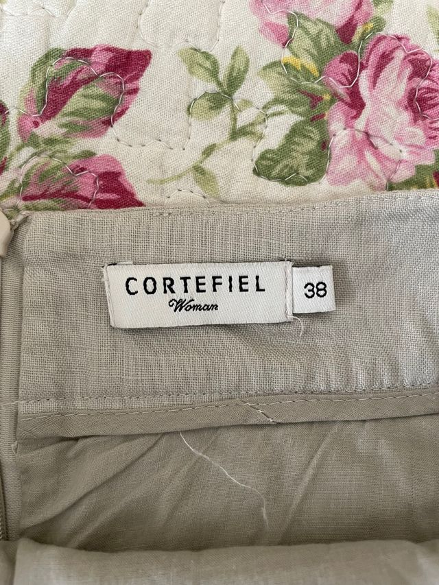 Falda Cortefiel lino