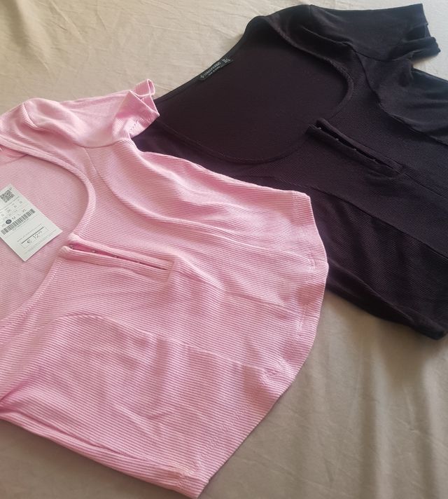 lote 2 camisetas Stradivarius