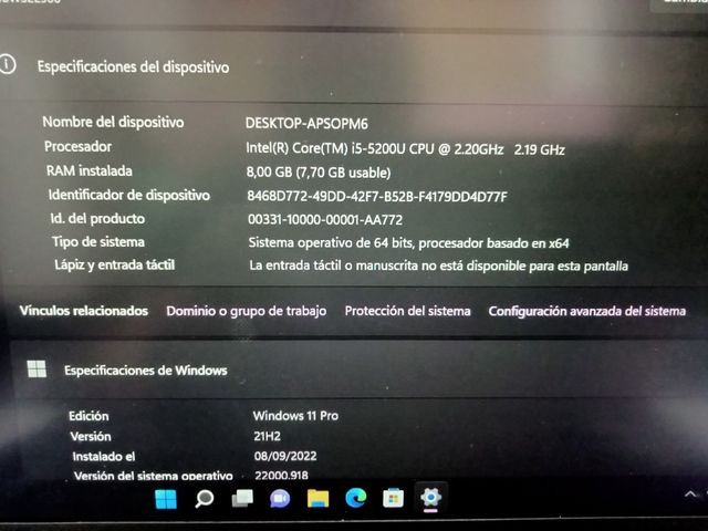 Portatil Thinkpad T450s i5 2mano