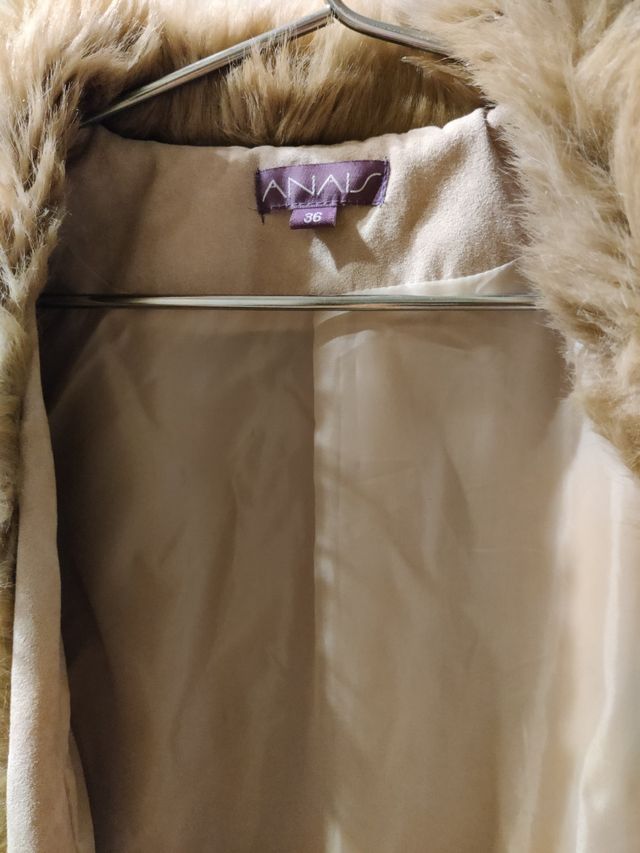 Abrigo de ante ligero talla 36